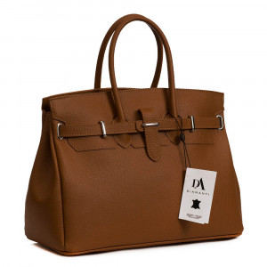 Geanta dama din piele naturala DiAmanti Damiana Cuoio Scuro